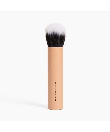 + Lux Unfiltered Blending Face Brush Makeup Tool for Applying Contouring & Blending Bronzer Blush & Other Makeup Can be Used for Buffing & Stiffiling Vegan + Cruelty Free Synthetic Bristles