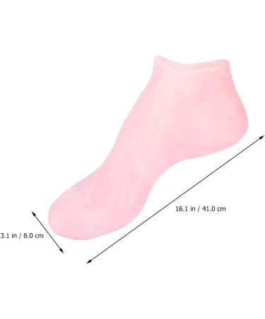 Moisturizing Gel Booties Socks - Hydrating Heel Cuffs for Dry Feet | SEB 41x8x1cm - Buy Online on SooperMarket.com