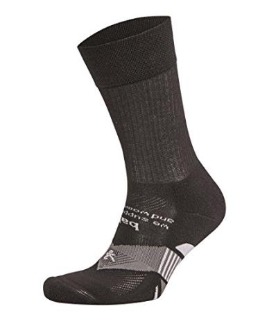 Balega Enduro Physical Trainer Arch Support Performance Crew Athletic Running Socks for Men and Women X-Large Black