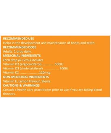 Benemax Vitamin D3 + D2 + K2 Drops: Immune Support + Healthy Bones. 12ml. 100 Drops - Buy Online on SooperMarket.com