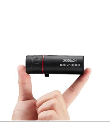 2000X24 Monocular Focus Optics Telescope onocular Power Monocular for Adults with Phone AdapterNight Vision Monocular Lightweight Pocket Monoscope with for Adults Kids, 8000M/80000M Gifts