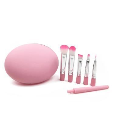 PLAFOPE 1 Set 5 Pcs Eye Brush Premium Makeup Brush Kit Makeup Eyeshadow Cosmetic Beauty Kit Pink