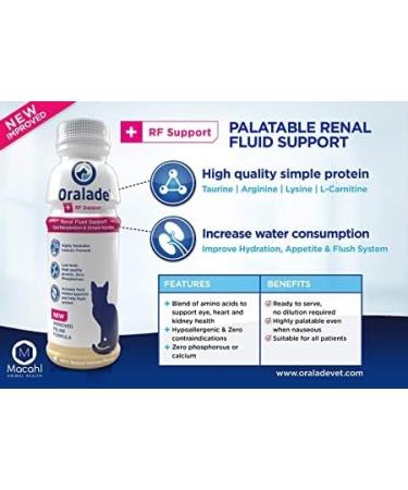 Oralade RF Support - Electrolyte Solution for Cats - Twin Pack (2 x 330ml) | International Shipping Available - Buy Online on SooperMarket.com