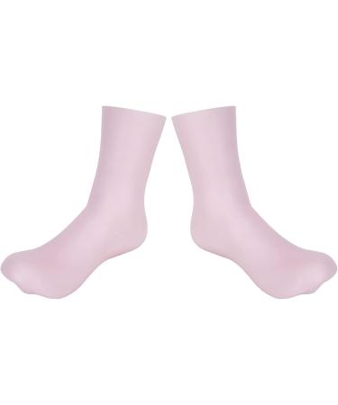 Shock Absorption Pressure Relief Prevent Cracking Silicone Moisturizing Socks Silicone Socks Soft Anti Slip Moisturizing Socks Silicone Gel Heel Socks for Women Men Dry Cracked Foot Skin(L) - Buy Online on SooperMarket.com