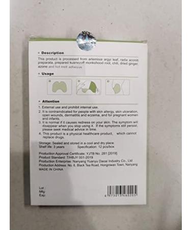 24 PCs Knee Pain Relief Patch | Warm Anti-Pain Patch for Back Neck & Shoulder Relief - 2 Boxes - Buy Online on SooperMarket.com