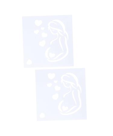 10 Pcs Cake Template Stencil Cake Decorations Wedding Decoration Cookie Mold Clothespin Ornament Fondant Molds Cake Stencils Birthday Cakesicles Fudge Pregnant Woman Dessert As Shownx2pcs 5pcsx2pcs