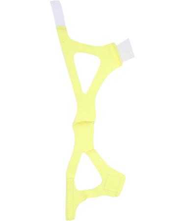 Breathable Anti-Snoring Chin Strap - Adjustable Jaw Support Belt in Yellow - Buy Online on SooperMarket.com