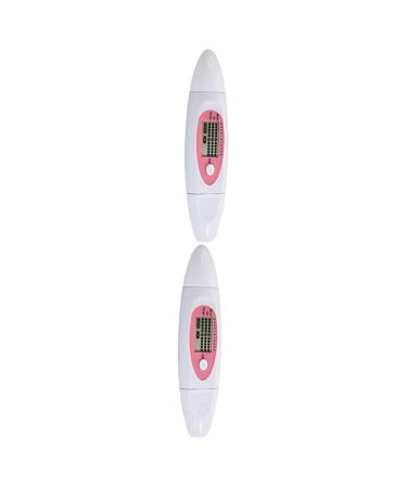 Baluue 2pcs 3 1 Facial Moisture Oil Tester Skin Detector Facial Moisture Meter Skin Analyzer Sensor White 13.5X2 CMx2pcs Pink+whitex2pcs