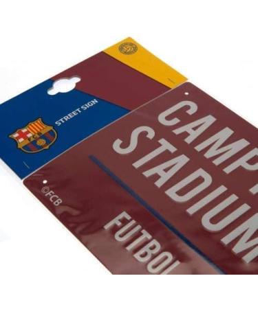 FC Barcelona Camp Nou Street Sign - One Size White | Official Merchandise for Fans - Buy Online on SooperMarket.com