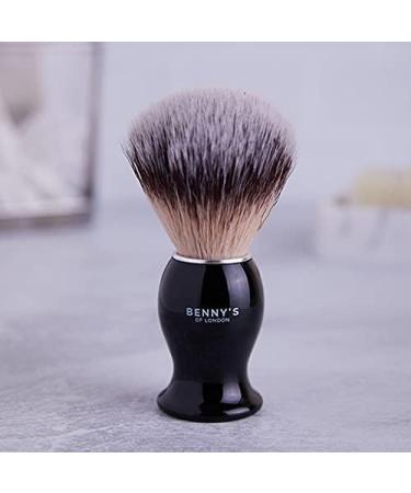 Shaving Brush | Free Travel Case | BENNY'S | Luxury Brush | Gentle Exfoliator | Removes Dirt Dead Skin and Reduce Blemishes | Men's Gift Idea | Creates The Best Shaving Cream Lather | Made in The UK - Buy Online on SooperMarket.com