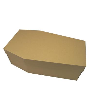 petbye XL Cardboard Animal Coffin Natural - 60 x 36 x 21 cm Pet Coffin for Funeral and Earth Funeral Pet Solid Cardboard Animal Coffin Extra Stable Gr. XL