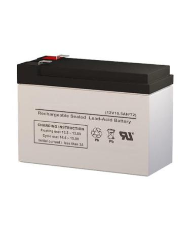 Power Kingdom PS10-12S 12 Volt 10.5 AmpH SLA Replacement Battery with F2 Terminal