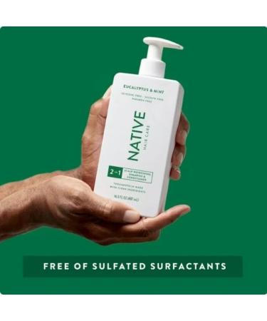 Native Scalp Refreshing 2-in-1 Shampoo & Conditioner | Sulfate & Paraben Free | Eucalyptus & Mint | 16.5 oz - Shop Internationally - Buy Online on SooperMarket.com