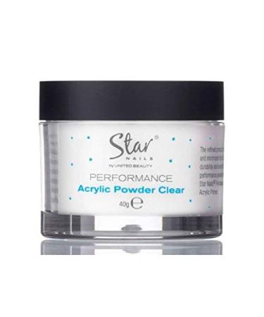 Star Nails Performance Acrylic Powder Clear 40g 40g Clear