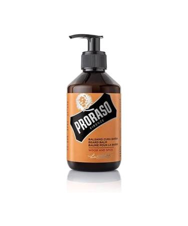 Proraso Beard Balm Wood and Spice 300ml Scented Beard Balm for Men Softens Protects and Eases Itching and Discomfort Made in Italy Wood and Spice 300 g (Pack of 1)