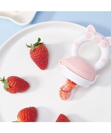 BPA-Free Baby Food Feeder & Teether - Best Teething Toy for Baby Teething Relief (Pink) - Buy Online on SooperMarket.com