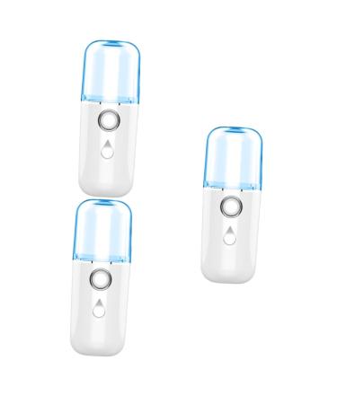 WOONEKY 3pcs Nano Water Replenishing Instrument Handheld Clothes Steamer Handheld Steamers White Plastic
