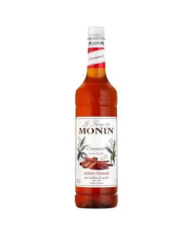 MONIN Premium Cinnamon Syrup 1L for Coffee and Cocktails. Vegan-Friendly Allergen-Free 100% Natural Flavours and Colourings Cinnamon 1 l (Pack of 1)