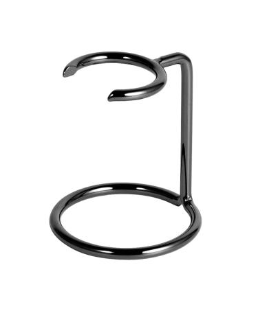 1 Piece Metal Shaving Brush and Razor Holder Shave Brush Stand Beard Brush Holder Razor Holder Stand Razor Brush Holder for Razor Storage Men's Shaving Tool Gun Black