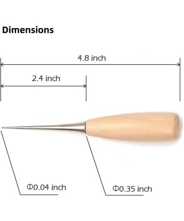 WUTA Leather Craft Awl Tools - 3 Pack Sewing Hole Punch Tool Set - Buy Online on SooperMarket.com