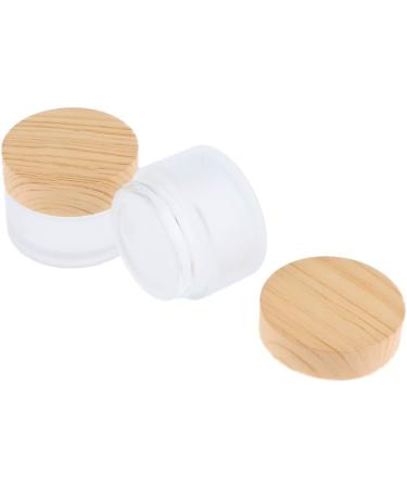B Blesiya 4 Pieces 50g Empty Glass Cream Jars - Ointment & Cosmetic Containers with Screw Lid for International Shipping - Buy Online on SooperMarket.com