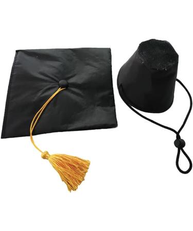 Pet Graduation Cap Dog Graduation Hat with Yellow Tassel Pet Grad Costume Party Apparel Holiday Accessory for Dogs Cats - Buy Online on SooperMarket.com