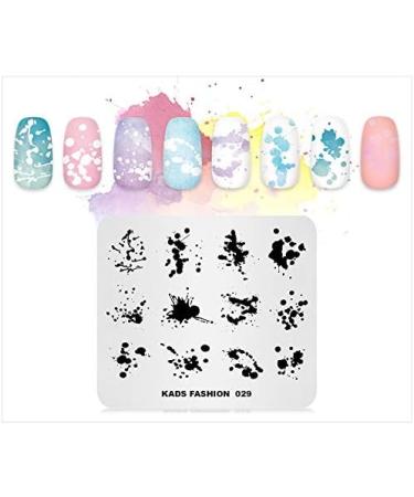 Alexnailart Nail Stamping Plate Nail Art Stamp Template DIY Image Template Manicure Stamping Plate Stencil Tools (FA029) - Buy Online on SooperMarket.com