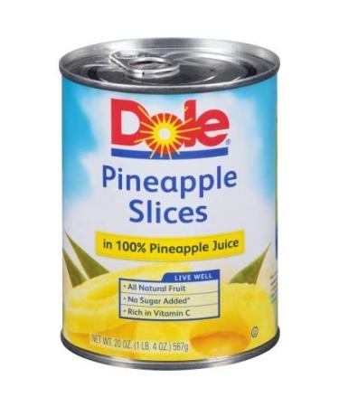 Pineapple Slices In 100% Pineapple Juice (Pack of 2) - Buy Online on SooperMarket.com