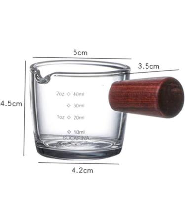 HOMSFOU 3 Pcs Milk Cup Espresso Shot Glass Creamer Mug Clear Cups Milk Creamer Jug Liquid Measuring Cups Turkish Coffee Glass Measuring Cups for Mini Heater Turkey Wood High Borosilicate 8.5X4.5X4.2CMx3pcs As Shownx3pcs - Buy Online on SooperMarket.com