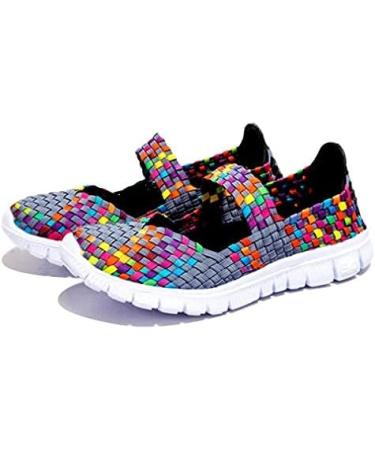 Women's Lightweight Elastic Trainers - Comfort Slip-On Sport Water Shoes - 41.5 EU Gray | International Shipping - Buy Online on SooperMarket.com