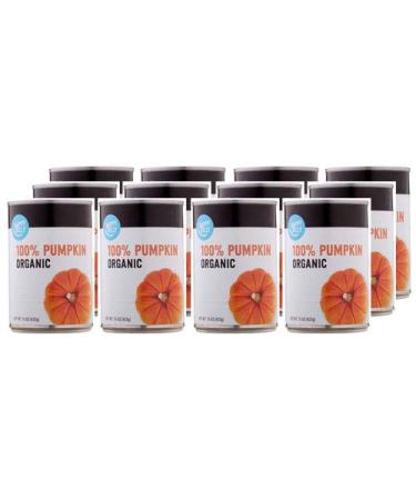 Happy Belly Organic 100% Pumpkin 15oz - Pack of 12 | Amazon Brand - Buy Online on SooperMarket.com
