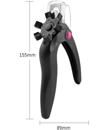 POFET False Nail Tip Professional Adjustable Artificial Nail Trimmer Nail Catcher Trimmer with Turntable for Different Nail Shapes Black - Buy Online on SooperMarket.com