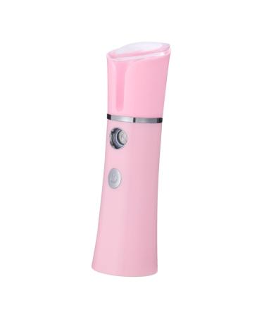 FOYTOKI 1pc Facial Spa Steamer Spray Cleaner Pore Cleaner Pink Handheld Spray 14.10X4.00X4.00CM