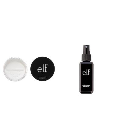 e.l.f. High Definition Powder + Matte Magic Mist & Set (Small) Translucent Powder + Mist & Set 2.02 Fl Oz