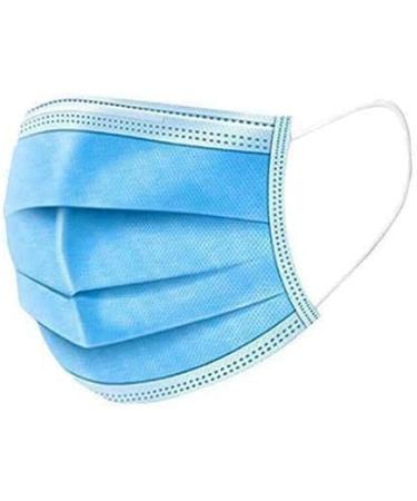 FARIL 100 PCS 3-Layer Protective Disposable Face Masks | Breathable with Elastic Earloops | UK Seller - Buy Online on SooperMarket.com
