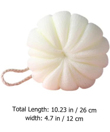 4pcs Pumpkin Bath Balls | Exfoliating Shower Sponges & Loofah Scrubber for Body Care - International Shipping Available - Buy Online on SooperMarket.com