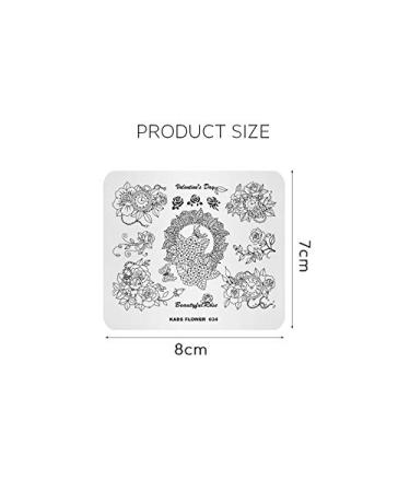 Nail Stamping Flower Model Plate - DIY Nail Art Decoration | International Shipping - Buy Online on SooperMarket.com