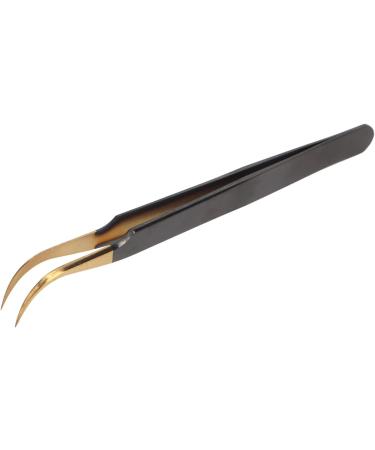 Premium Stainless Steel Curved Eyelash Extension Tweezers for Beauty Salons | Precision Tools for Perfect Lash Application - Buy Online on SooperMarket.com