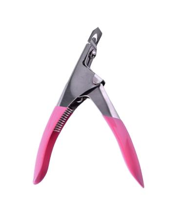 kawehiop Nail Clippers for Acrylic Nails Professional Nails Durability Beauty Supplies Manicure for Extension Repairs pink