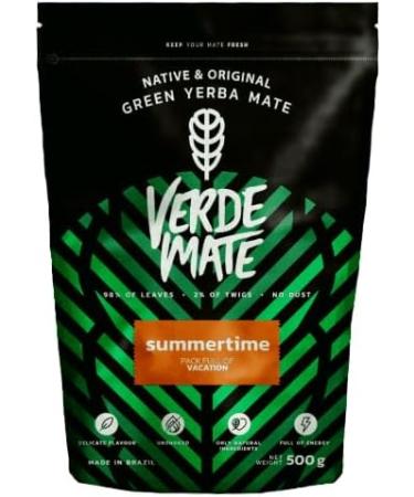Verde Mate Green Summertime 500 g | Limited Flavor Variation | 100% Natural Ingredients | Brazilian Yerba Mate Tea | High Caffeine Content | Perfect for Beginners - Buy Online on SooperMarket.com