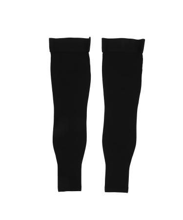 Sonew compression stockings toeless long leg cuffs for men and women non-slip travel socks for sports hiking and (XXL)