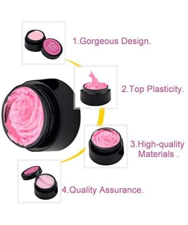 BAIYIYI 12 Color Sculpture Gel Kit for Nail Art Decoration - Creative DIY Carving Gels in Various Colors for 3D Design and Modeling - Buy Online on SooperMarket.com
