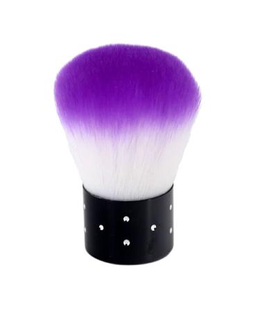 kawehiop Convenient And Practical Nail Dust Brush Say Goodbye To Nail Dust Compact And Portable Powder Cleaner Brush Makeup Brush purple