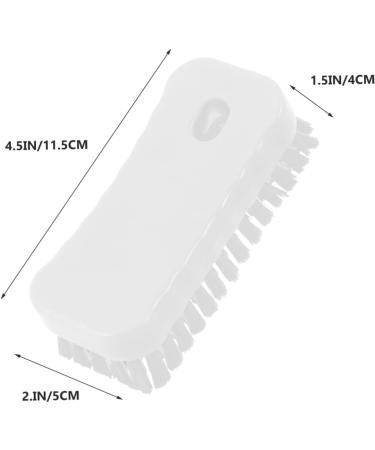 Mikinona Nail Brush Cleaning Scrubber Manicure Fingernail Scrubber Fingernail Clean Fingernail Scrubber Brush Nail Manicure Brush Foot Scrub Brush Handle White Small Brush Polyester - Buy Online on SooperMarket.com
