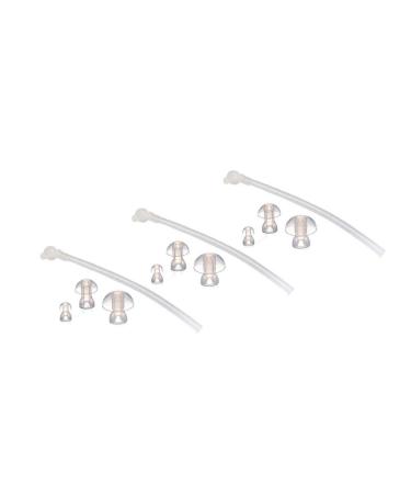 JIAHAO 3 x Universal Sound Tube + 9 x Ear Plugs/eartips/Domes for BTE Hearing Aids