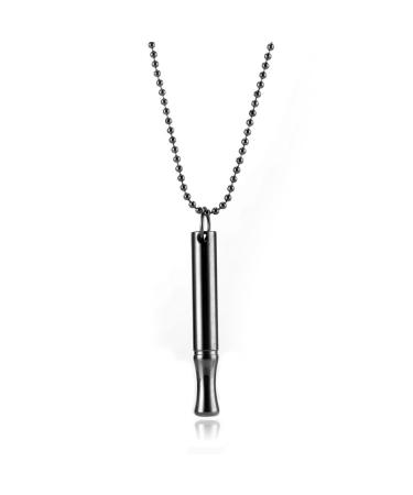 Anxiety Necklace Breathing Necklace for Anxiety Relief Breathing Exercise Device for Meditation Mindful Breathing Anxiety Necklace for Natural Stress Relief Gift's for Boyfriend A1:black