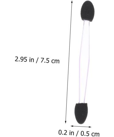 PLAFOPE 100pcs Eye Shadow Stick Eyeshadow Sticks Eyeshadow Applicator Pads Makeup Eyeshadow Emulsion Black 7.5x0.5cm Black - Buy Online on SooperMarket.com