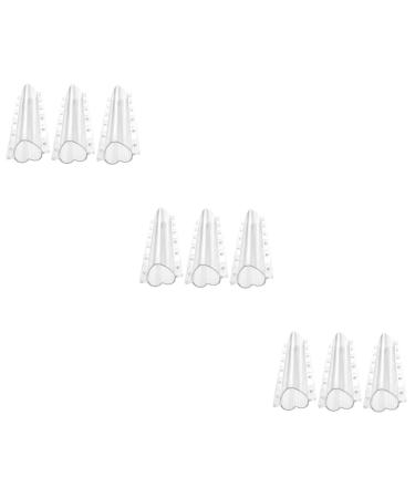 Balacoo 9 pcs Shape Supplies Heart Strawberry Shaped Garden Pentagram Fruit Melon Mould Shaper for Planting
