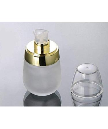 30ml Refillable Glass Containers - Empty Makeup Cosmetic Face Cream & Lotion Pump Bottles & Jars (2pcs) for Travel & Storage - Buy Online on SooperMarket.com
