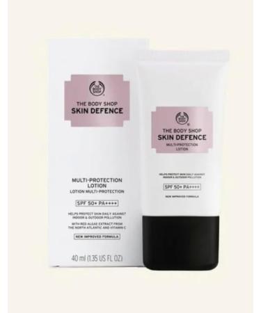 THE BODY SHOP Skin Defence Multi- Protection Light Essence SPF 50 PA +++ WEIGHTLESS FINISH SPF 50 PA+++ HELPS PROTECT FROM POLLUTION